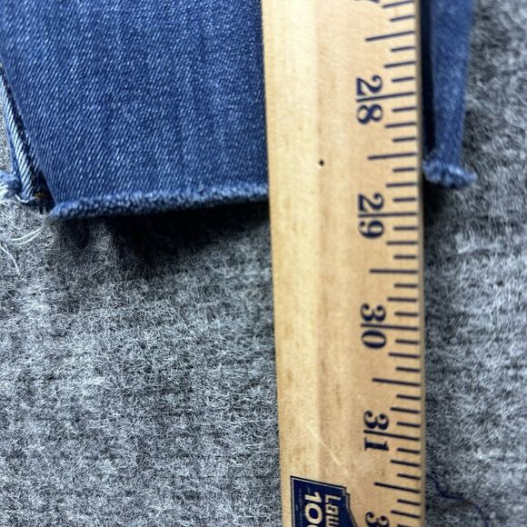 Madewell Jeans Women 32 Blue Skinny 10 inch High-Rise Tapered Stretch Brinville - Picture 13 of 14